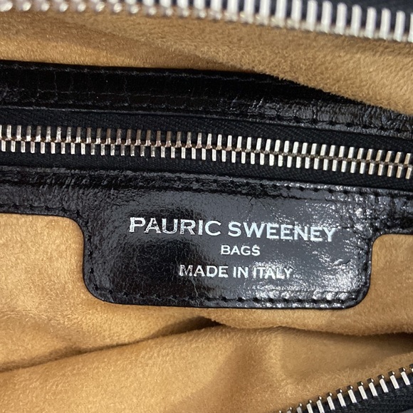 Pauric Sweeney Snakeskin and Black Leather Bag - Picture 3 of 5